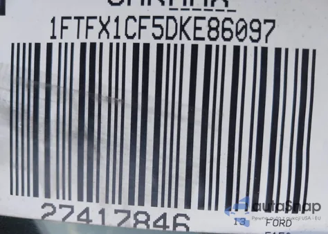 2013 Ford F-150 Stx from USA, damaged, VIN 1FTFX1CF5DKE86097